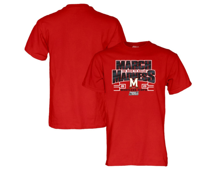  Maryland Terrapins Blue 84 2023 NCAA Women's Basketball Tournament March Madness T-Shirt - Red