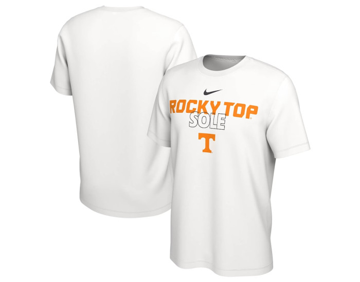  Tennessee Volunteers Nike 2023 On Court Bench T-Shirt - White