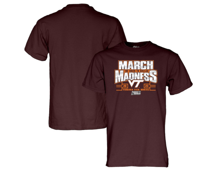  Virginia Tech Hokies Blue 84 2023 NCAA Women's Basketball Tournament March Madness T-Shirt - Maroon