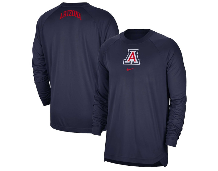 Arizona Wildcats Nike Basketball Spotlight Performance Raglan T-Shirt - Navy