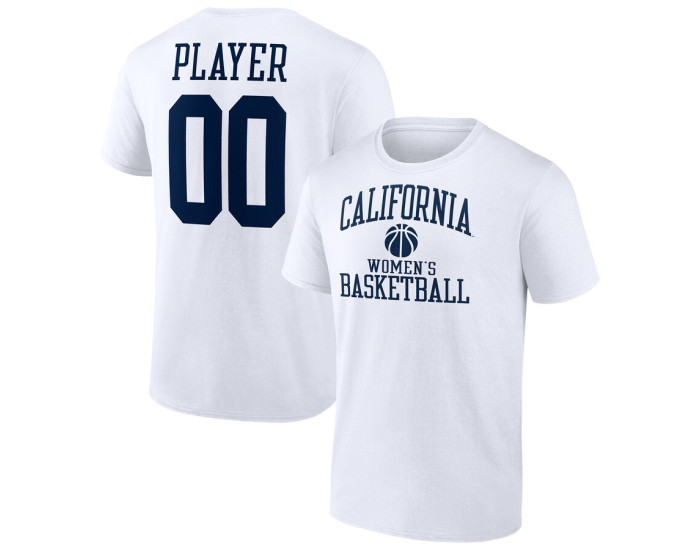 Cal Bears Fanatics Branded Women's Basketball Pick-A-Player NIL Gameday Tradition T-Shirt - White