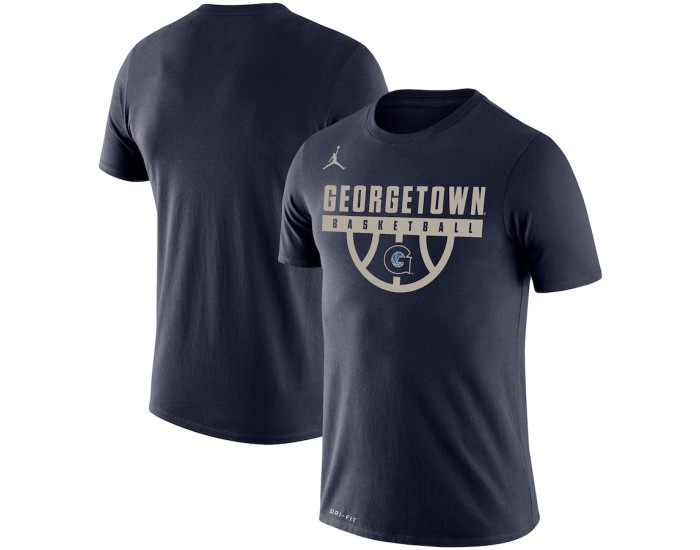 Georgetown Hoyas Jordan Brand Basketball Drop Legend Performance T-Shirt - Navy