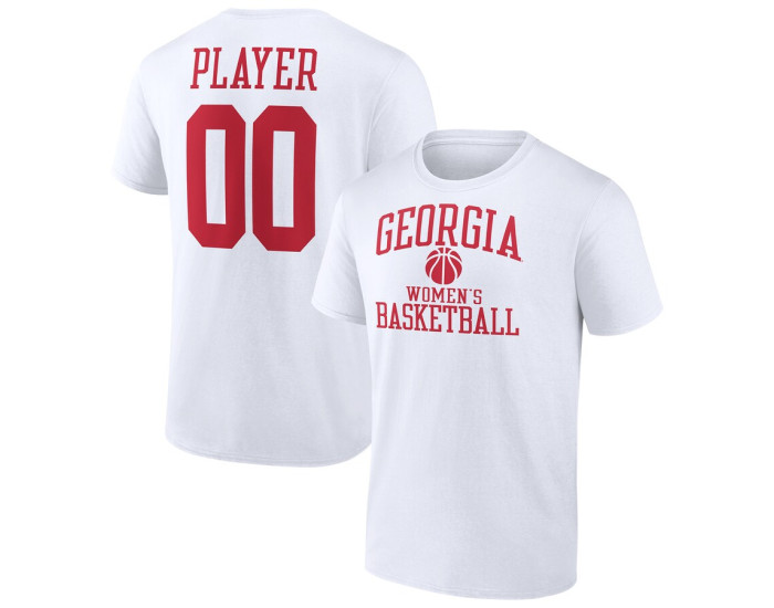 Georgia Bulldogs Fanatics Branded Women's Basketball Pick-A-Player NIL Gameday Tradition T-Shirt - White