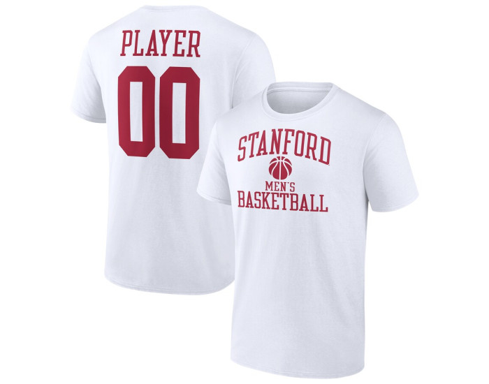 Stanford Cardinal Fanatics Branded Men's Basketball Pick-A-Player NIL Gameday Tradition T-Shirt - White