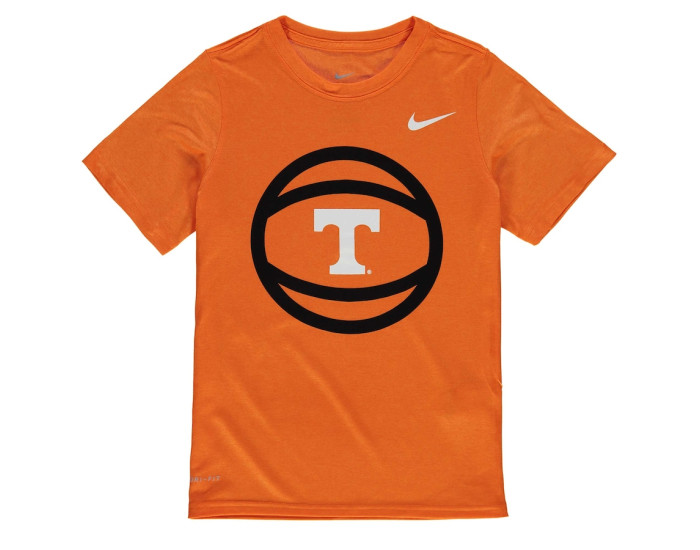 Tennessee Volunteers Nike Youth Basketball and Logo Performance T-Shirt - Tennessee Orange