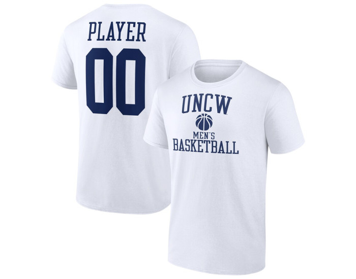 UNC Wilmington Seahawks Fanatics Branded Men's Basketball Pick-A-Player NIL Gameday Tradition T-Shirt - White