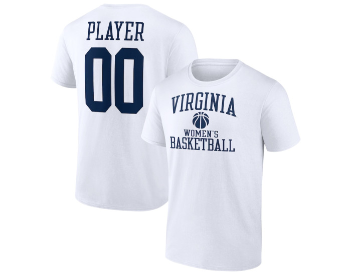 Virginia Cavaliers Fanatics Branded Women's Basketball Pick-A-Player NIL Gameday Tradition T-Shirt - White