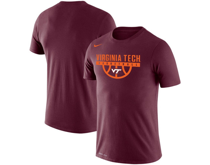 Virginia Tech Hokies Nike Basketball Drop Legend Performance T-Shirt - Maroon