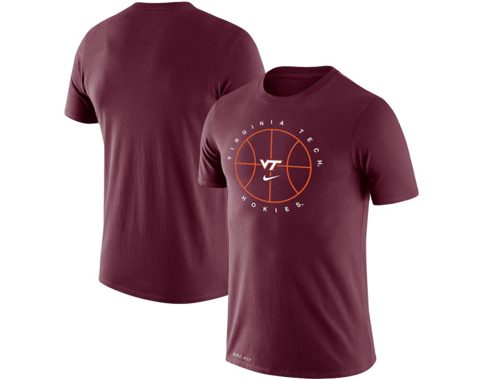 Virginia Tech Hokies Nike Basketball Icon Legend Performance T-Shirt - Maroon