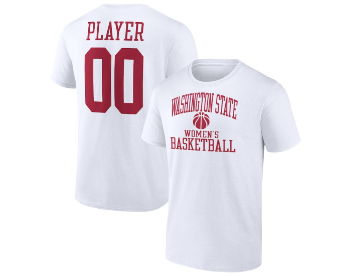 Washington State Cougars Fanatics Branded Women's Basketball Pick-A-Player NIL Gameday Tradition T-Shirt - White
