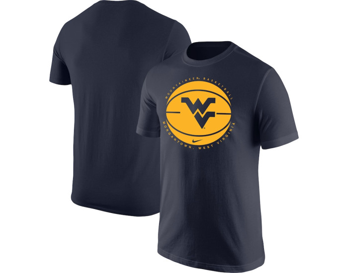 West Virginia Mountaineers Nike Basketball Logo T-Shirt - Navy