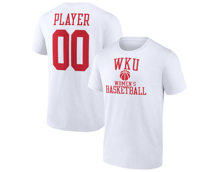 Western Kentucky Hilltoppers Fanatics Branded Women's Basketball Pick-A-Player NIL Gameday Tradition T-Shirt - White