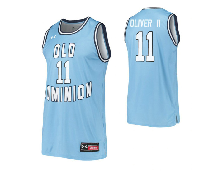 Youth A.J. Oliver II Authentic College Basketball Jersey Blue Old Dominion Monarchs
