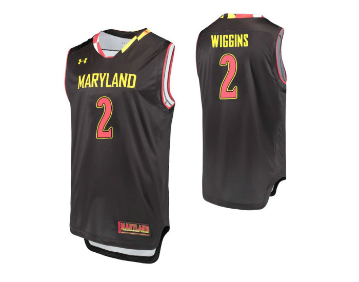 Youth Maryland Terrapins #2 Aaron Wiggins Black Authentic College Basketball Jersey