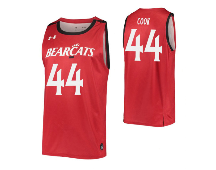 Youth Adam Cook Authentic College Basketball Jersey Red Cincinnati Bearcats