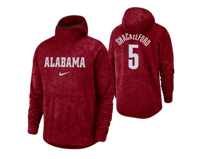 Alabama Crimson Tide Jaden Shackelford Crimson Basketball Spotlight Pullover Hoodie
