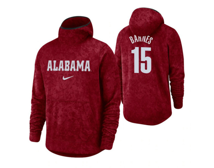 Alabama Crimson Tide Tyler Barnes Crimson Basketball Spotlight Pullover Hoodie