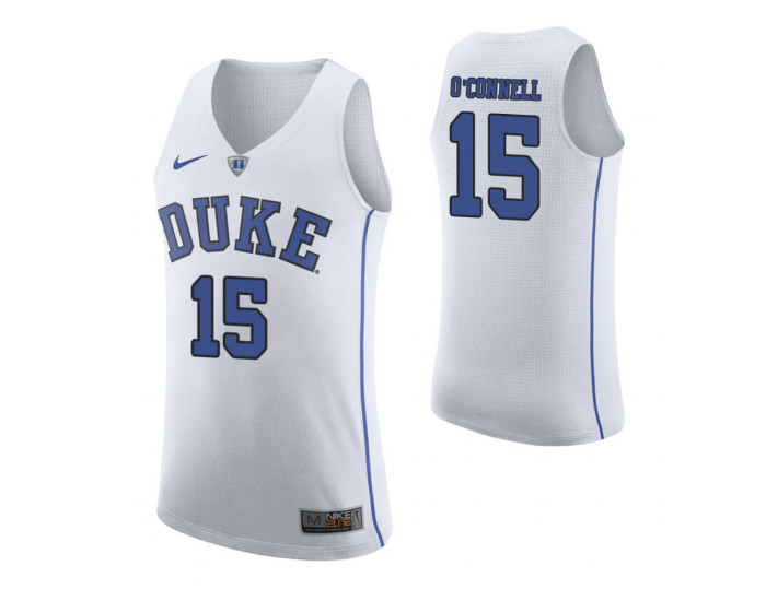 Youth Duke Blue Devils #15 Alex O'Connell Authentic College Basketball Jersey White