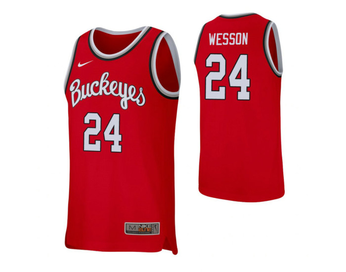 Andre Wesson Authentic College Basketball Jersey Scarlet Ohio State Buckeyes