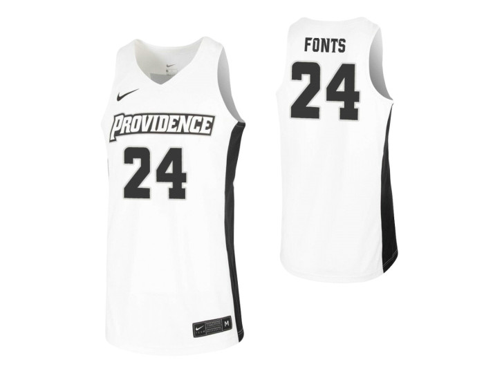 Andrew Fonts Authentic College Basketball Jersey White Providence Friars