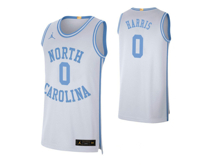 North Carolina Tar Heels #0 Anthony Harris White Authentic College Basketball Jersey