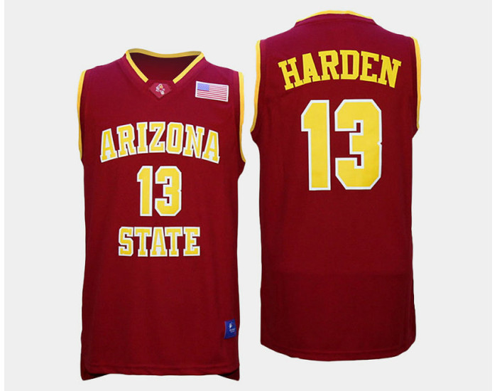 Arizona State Sun Devils #13 James Harden Red Road Authentic College Basketball Jersey