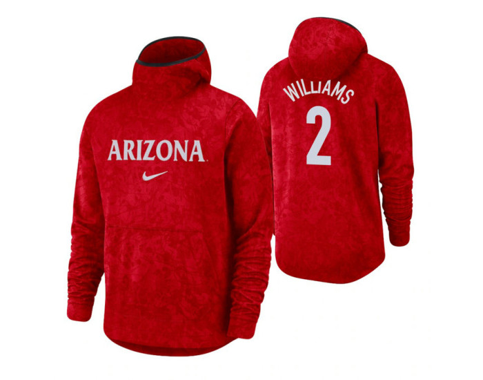 Arizona Wildcats Brandon Williams Red Basketball Spotlight Pullover Hoodie