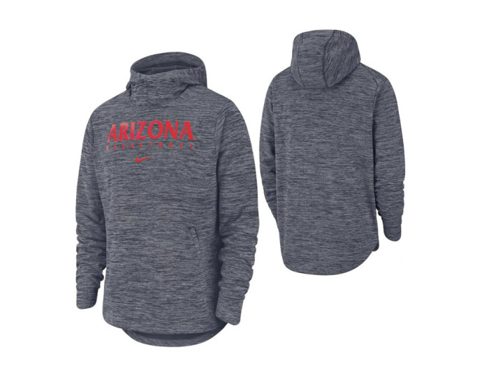Arizona Wildcats Heathered Navy Spotlight Basketball Hoodie