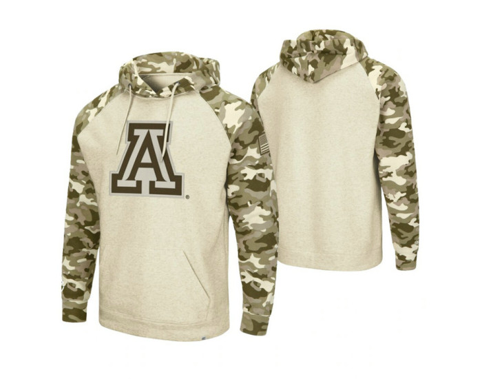 Arizona Wildcats Oatmeal OHT Military Appreciation Desert Camo Hoodie