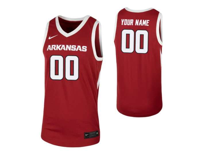 Arkansas Razorbacks Replica Custom Jersey Cardinal