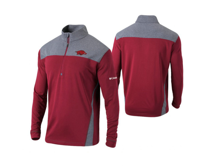 Arkansas Razorbacks Cardinal Omni-Wick Standard Quarter-Zip Jacket