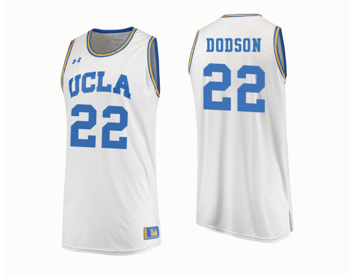 UCLA Bruins #22 Armani Dodson Replica College Basketball Jersey White