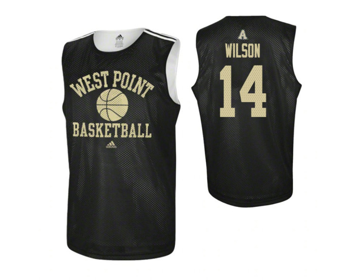Army Black Knights #14 Matt Wilson Practice Authentic College Basketball Jersey Black