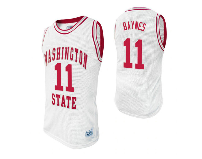 Youth Washington State Cougars #11 Aron Baynes White Authentic College Basketball Jersey