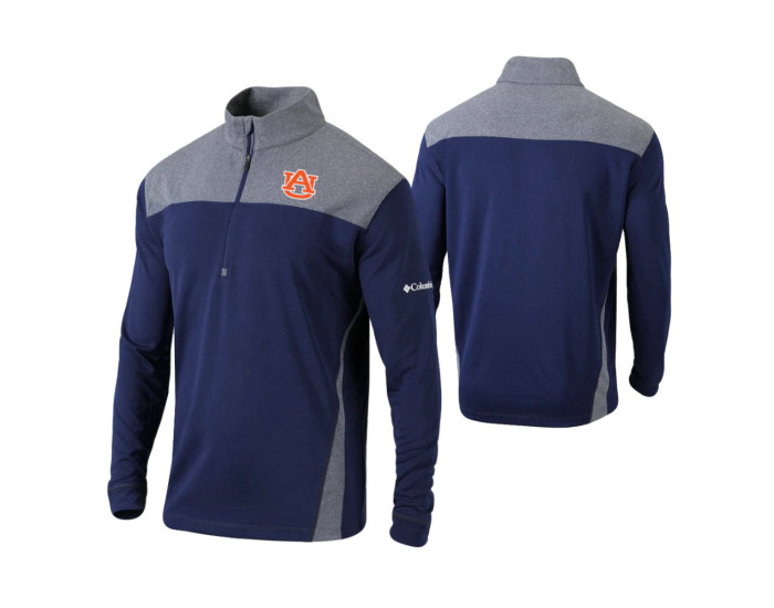 Auburn Tigers Navy Omni-Wick Standard Quarter-Zip Jacket