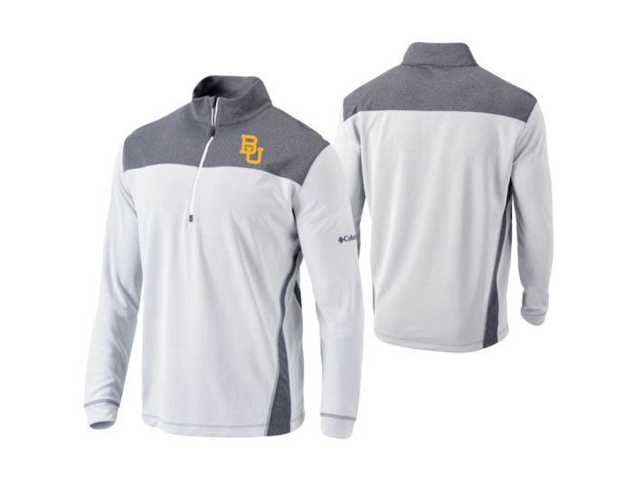 Baylor Bears White Omni-Wick Standard Quarter-Zip Jacket