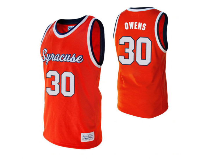 Syracuse Orange 30 Billy Owens Alumni Replica College Basketball Jersey Orange