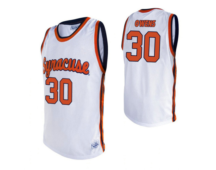 Youth Syracuse Orange 30 Billy Owens Basketball Alumni Authentic College Basketball Jersey White