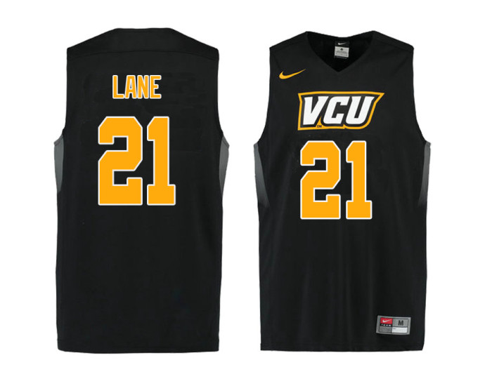 Youth VCU Rams #21 Khris Lane Authentic College Basketball Jersey Black