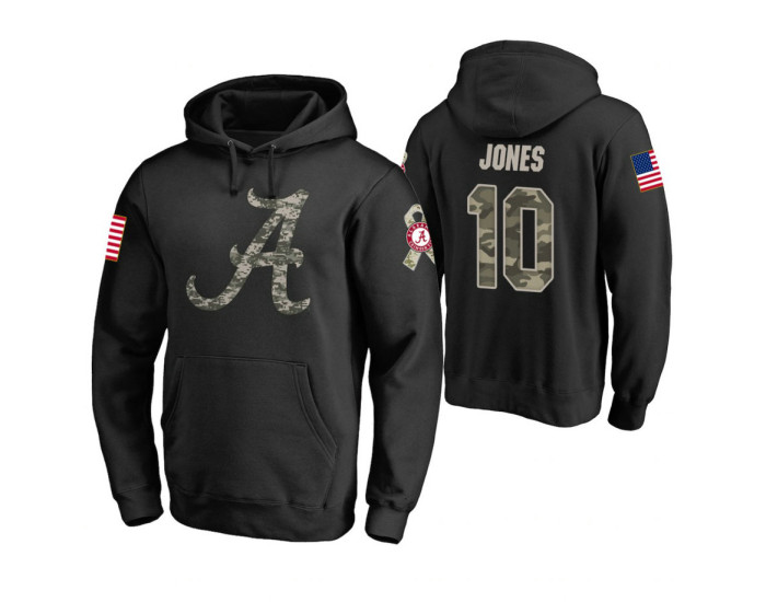 Alabama Crimson Tide #10 Herbert Jones Men's Black College Basketball Hoodie