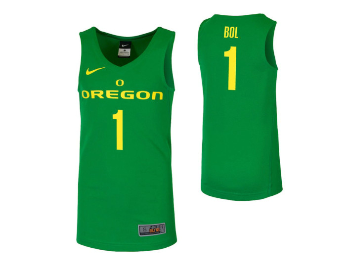 Oregon Ducks Bol Bol Authentic College Basketball Jersey Green