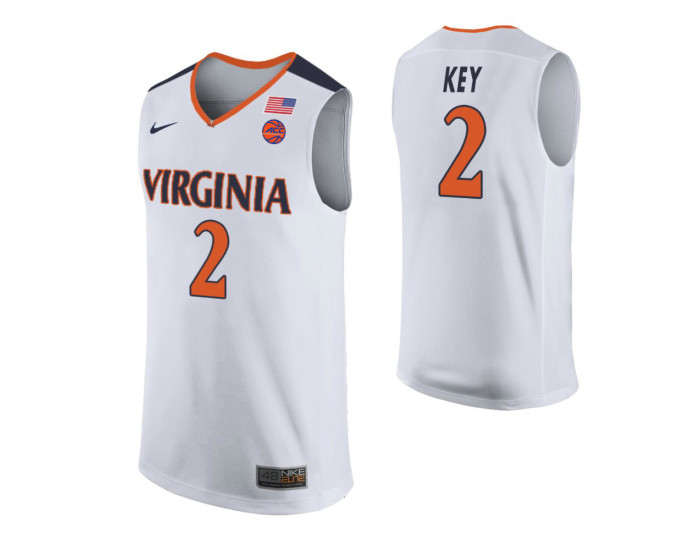 Youth Virginia Cavaliers Braxton Key Replica College Basketball Jersey White