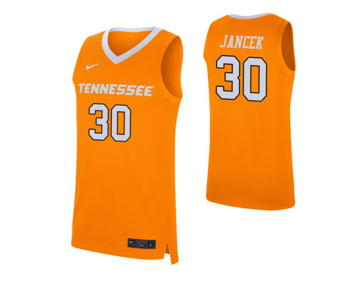 Tennessee Volunteers Brock Jancek Replica College Basketball Jersey Orange