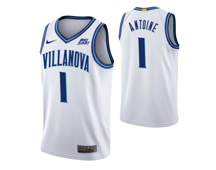Villanova Wildcats #1 Bryan Antoine White Authentic College Basketball Jersey