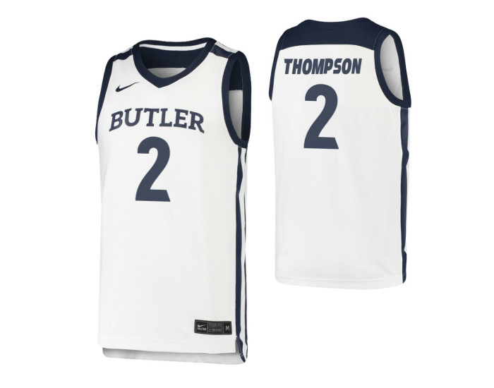 Butler Bulldogs #2 Aaron Thompson White Authentic College Basketball Jersey