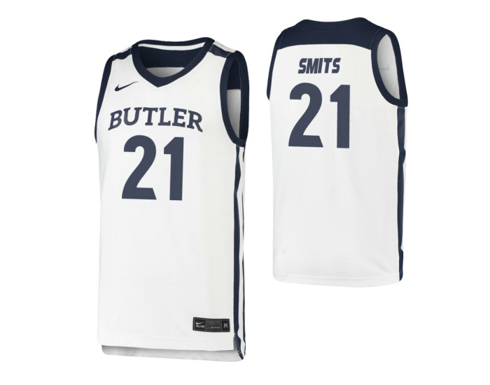 Youth Butler Bulldogs Derrik Smits Authentic College Basketball Jersey White