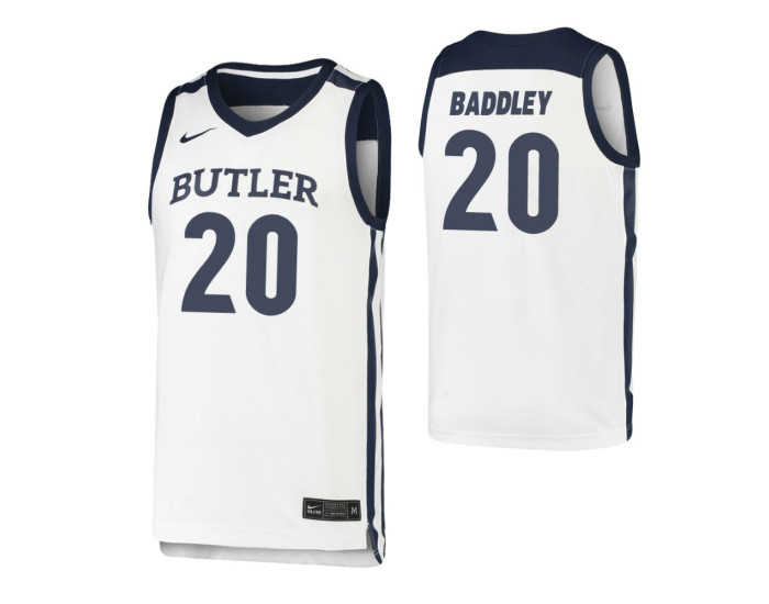 Butler Bulldogs Henry Baddley Replica College Basketball Jersey White