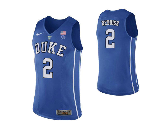 Youth Duke Blue Devils #2 Cam Reddish Performace Authentic College Basketball Jersey Royal