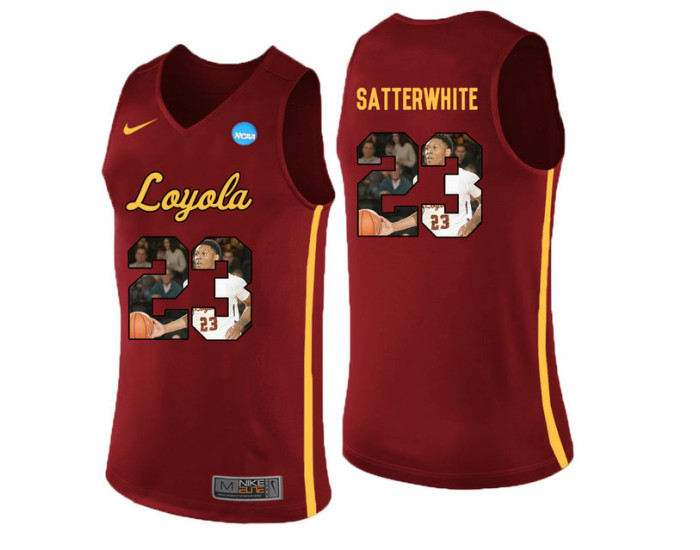 Youth Loyola (Chi) Ramblers #23 Cameron Satterwhite Authentic College Basketball Jersey Red