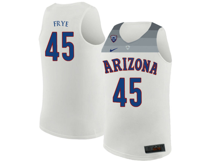 Youth Arizona Wildcats #45 Channing Frye Authentic College Basketball Jersey White
